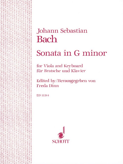 Sonata in G Minor BWV 1020, viola and piano. 9790220109218