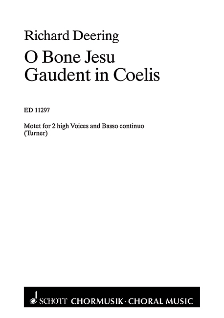 O bone Jesus - Gaudent in coelis, 2 Motetten, 2 high voices and organ, score