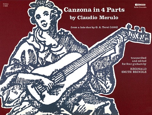 Canzona, 4 guitars, performance score