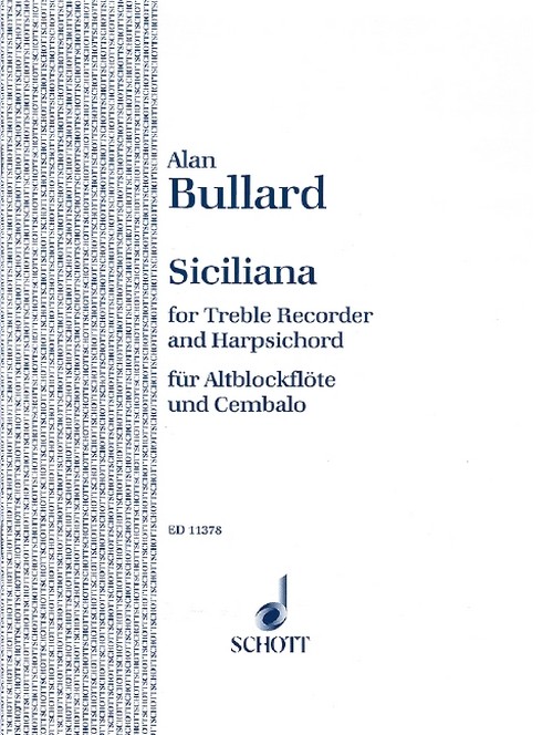 Siciliana, treble recorder and harpsichord (piano)