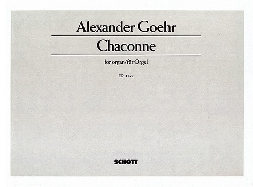 Chaconne op. 34a, organ. 9790220110627