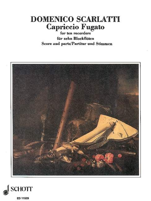 Capriccio Fugato, in ten parts, 10 recorders (SSSSAATTBB), score and parts. 9790220111112