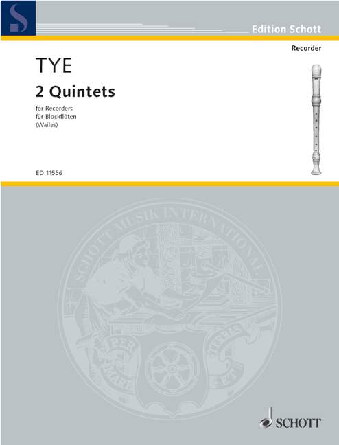 2 Quintets, 5 recorders (SSATB), performance score. 9790220111341