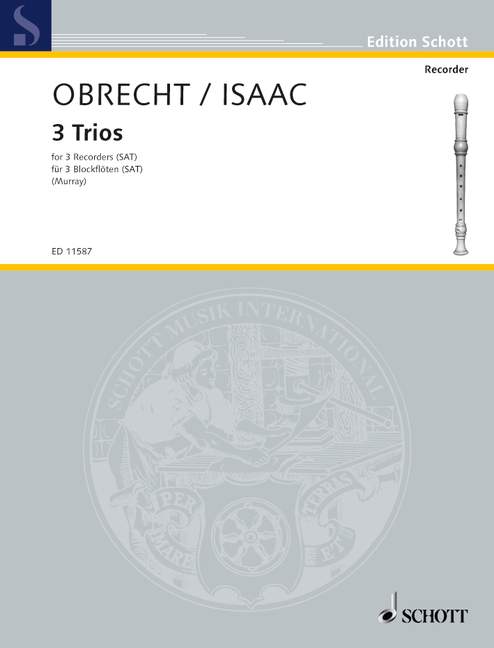 3 Trios, 3 recorders (SAT), performance score. 9790220111532