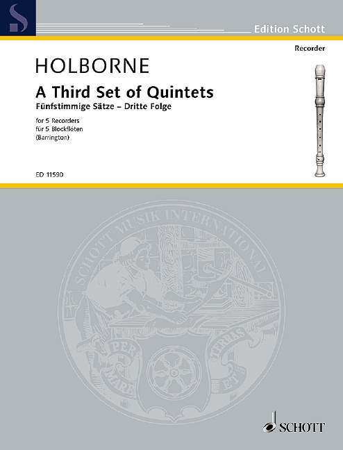 Sets of Quintets Vol. 3, Third Set, 5 recorders (SSATB), performance score