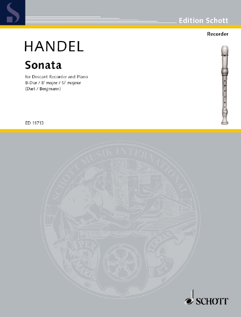 Sonata Bb major HWV 357, soprano recorder and piano