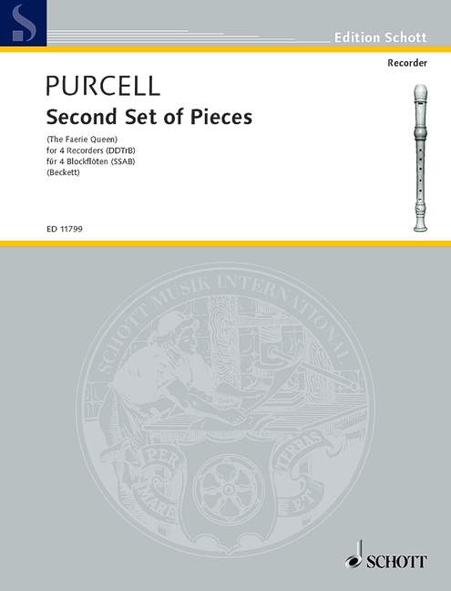 Second Set of Pieces, from The Fairy Queen, 4 recorders (SSAB), performance score