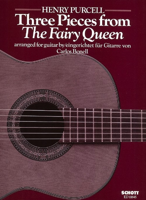 Three Pieces, from The Fairy Queen, guitar. 9790220112874