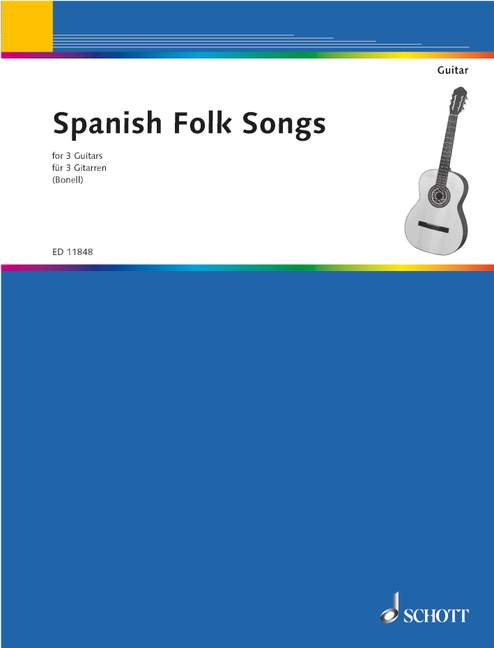 Spanish Folk Songs, 3 guitars, performance score