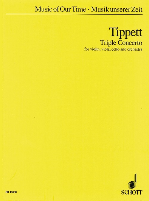 Triple Concerto, violin, viola, cello and orchestra, study score