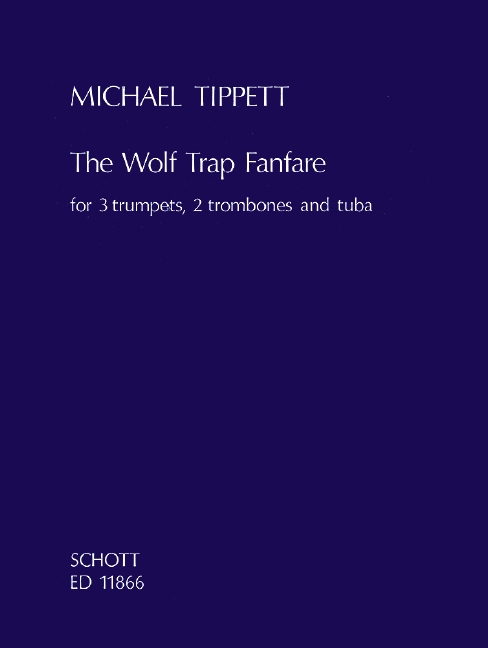 The Wolf Trap Fanfare, 3 trumpets, 2 trombones and tuba, score and parts