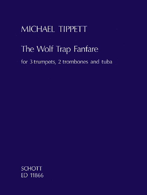 The Wolf Trap Fanfare, 3 trumpets, 2 trombones and tuba, score and parts. 9790220112980