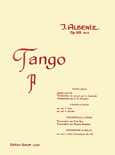 Tango op. 165/2, piano