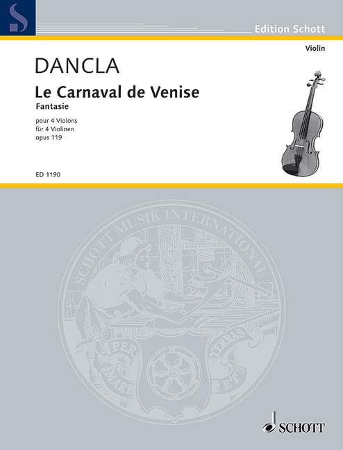 The Carnival of Venice op. 119, Fantaisie Brillante, 4 violins, set of parts