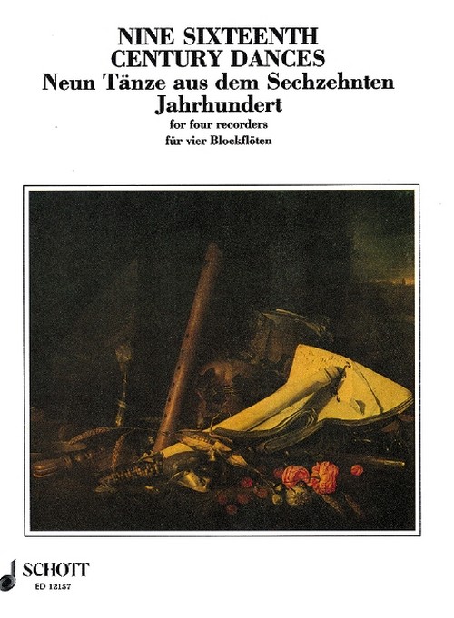 9 Sixteenth-Century Dances, 4 recorders (SAAT), performance score. 9790220113864