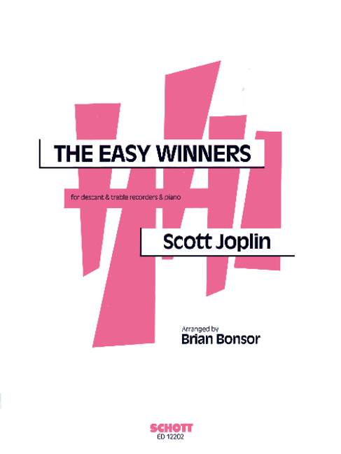 The Easy Winners, soprano- and treble recorder and piano, score and parts