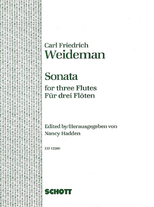 Sonata op. 3/6, 3 flutes, set of parts