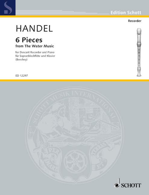 6 Pieces, from The Water Music, soprano recorder and piano