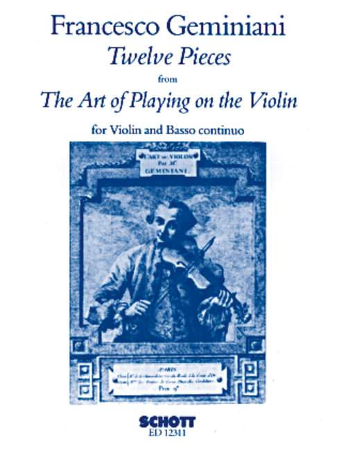 12 Pieces op. 9, from The Art of Playing on the Violin, violin and basso continuo