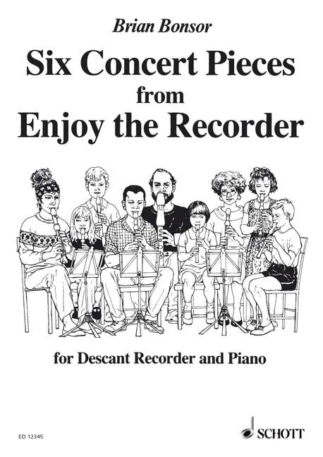 Six Concert Pieces, from Enjoy the Recorder, descant recorder and piano