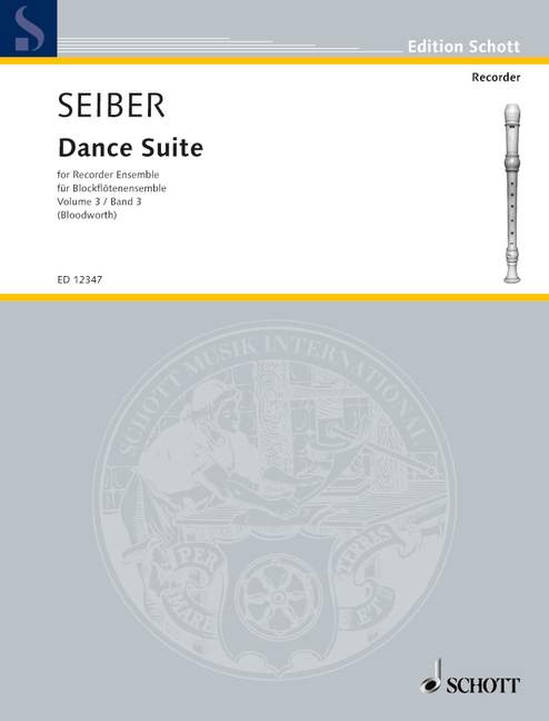 Dance Suite Vol. 3, 4 recorders (SATB), score and parts