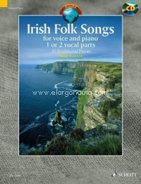Irish Folk Songs. 20 Traditional Pieces. Voice and piano. Edition with CD