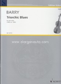 Triorchic Blues, for solo violin. 9790220135521