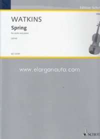 Spring, for violin and piano. 9790220136085