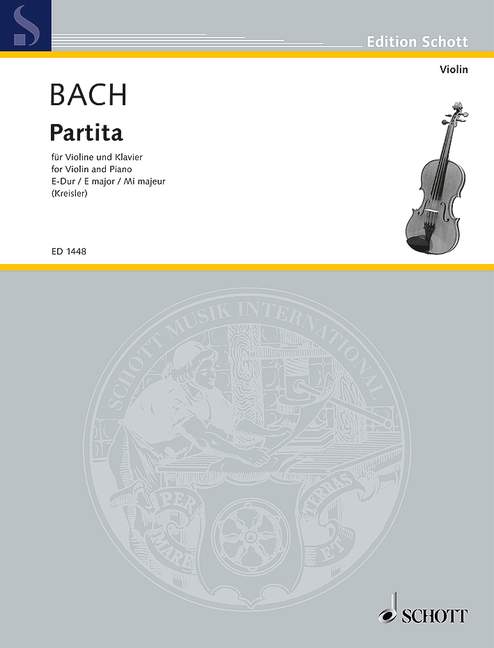 Partita in E Major, violin and piano. 9790001033220