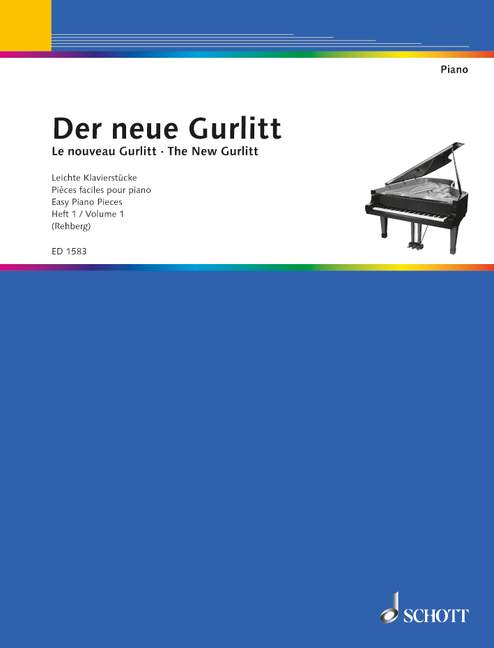 The new Gurlitt Heft 1, Eine Auswahl der leichtesten Klavierstücke aus den Werken von Cornelius Gurlitt. Progressiv geordnet und bezeichnet., piano. 9790001033855