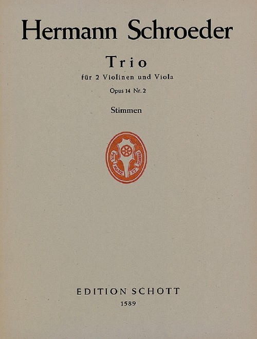 Trio op. 14/2, 2 Violins and Viola, set of parts