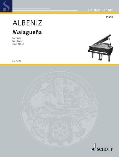 Malagueña op. 165/3, from España, piano