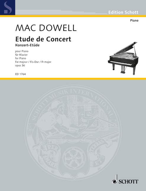 Etude de Concert op. 36, piano