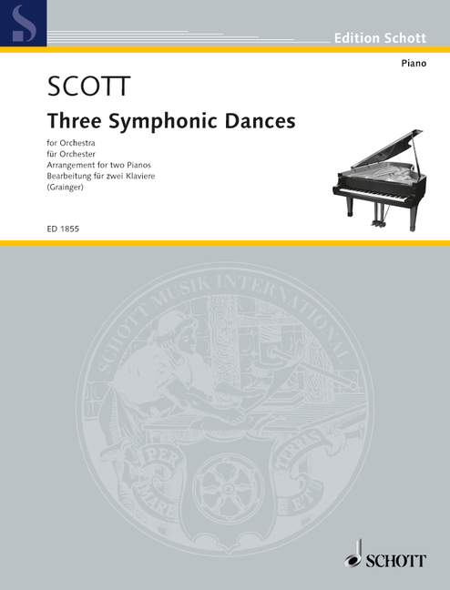 Three Symphonic Dances, Arrangement for two Pianos by Percy Grainger, orchestra, piano reduction for 2 pianos. 9790001179416