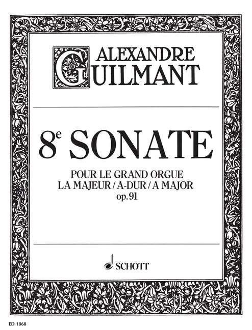 8. Sonata A Major op. 91/8, for the large Organ. 9790001034920