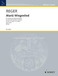 Mariä Wiegenlied A flat majeur op. 76/52, aus Schlichte Weisen, soprano and chamber orchestra, score