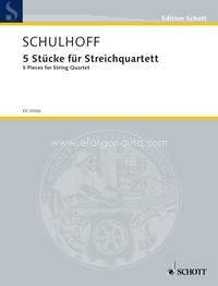5 Pieces for String Quartet, score and parts. 9790001145121