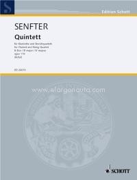 Quintet op. 119, clarinet and string quartet, score and parts. 9790001145350