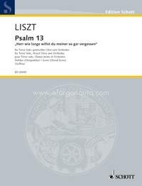 Psalm 13, Herr, wie lange willt du meiner so gar vergessen, tenor, mixed choir and orchestra, organ score. 9790001145893