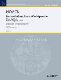 Flibbertigibbets op. 5, flute, oboe, clarinet in Bb, horn in F and bassoon, score and parts