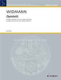 Quintet, for oboe, clarinet in A, horn, bassoon and piano, oboe, clarinet in A, bassoon, horn and piano, score and parts. 9790001146517