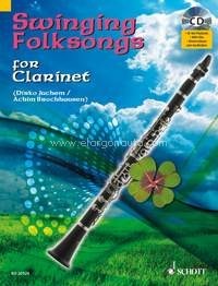 Swinging Folksongs for Clarinet, + CD: Full performances and Play-Along-Tracks - Piano part to print, performance book with CD