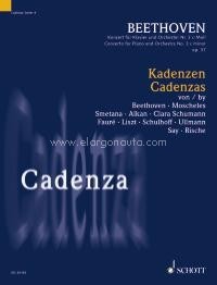 Cadenzas, for the Concerto for Piano and Orchestra No. 3 c minor op. 37, 1. movement by Ludwig van Beethoven, piano