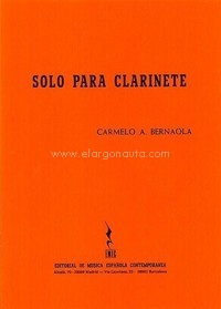 Solo para clarinete. 9788488120298