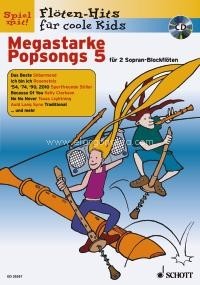 Megastarke Popsongs Band 5, 1-2 soprano recorders, edition with CD