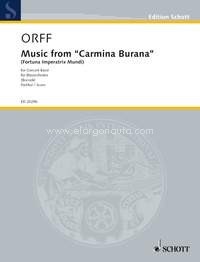 Music from Carmina Burana, (Fortuna Imperatrix Mundi), wind band, score. 9790001150187