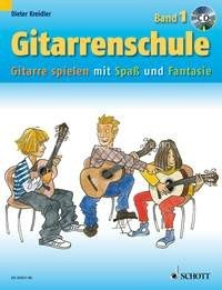 Gitarrenschule Band 1, Gitarre spielen mit Spaß und Fantasie - Neufassung, edition with CD. 9783795758783