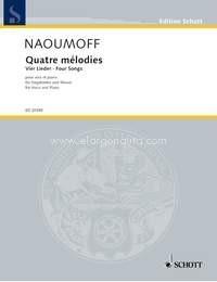 Four Songs, on poems by Auguste Villiers de l'Isle-Adam, Emile Verhaeren, Charles Baudelaire, René-François Sully-Prudhomme, voice and piano