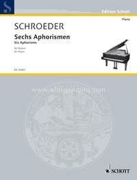 Six Aphorisms, piano. 9790001152464