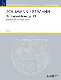 Fantasiestücke op. 73, by Robert Schumann, clarinet in A, flute, harp and 2 violas, score and parts